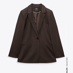 Zara Satin Effect Blazer